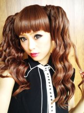 画像2: 《税抜き6900円お買い上げのお客様プレゼント》マジックポニーテール☆ふわふわウェーブ【TBK（SALAシリーズ）&マロンブラウン＆ナチュラルオレンジブラウン＆016R】※着用カラーは【マロンブラウン】 (2)