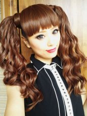 画像3: 《税抜き6900円お買い上げのお客様プレゼント》マジックポニーテール☆ふわふわウェーブ【TBK（SALAシリーズ）&マロンブラウン＆ナチュラルオレンジブラウン＆016R】※着用カラーは【マロンブラウン】 (3)
