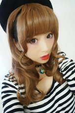 画像6: 《税抜き6900円お買い上げのお客様プレゼント》サイド付き☆ガーリーラウンドカールバング【全4色】 (6)