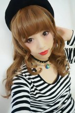 画像2: 《税抜き6900円お買い上げのお客様プレゼント》サイド付き☆ガーリーラウンドカールバング【全4色】 (2)