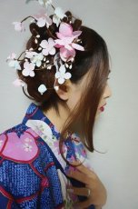 画像2: 和装梅花風髪飾り✩クリップタイプ (2)
