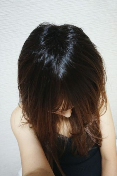 画像2: 《Sサイズ展開有》☆極薄ふかし加工✩シースルーバング☆小顔レイヤーエアリーロング【ブラック】