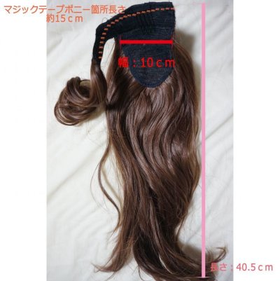 画像1: 《税抜き6900円お買い上げのお客様プレゼント》マジックポニーテール☆ゆるふわウェーブ【全5カラー】※着用カラーは【マロンブラウン】