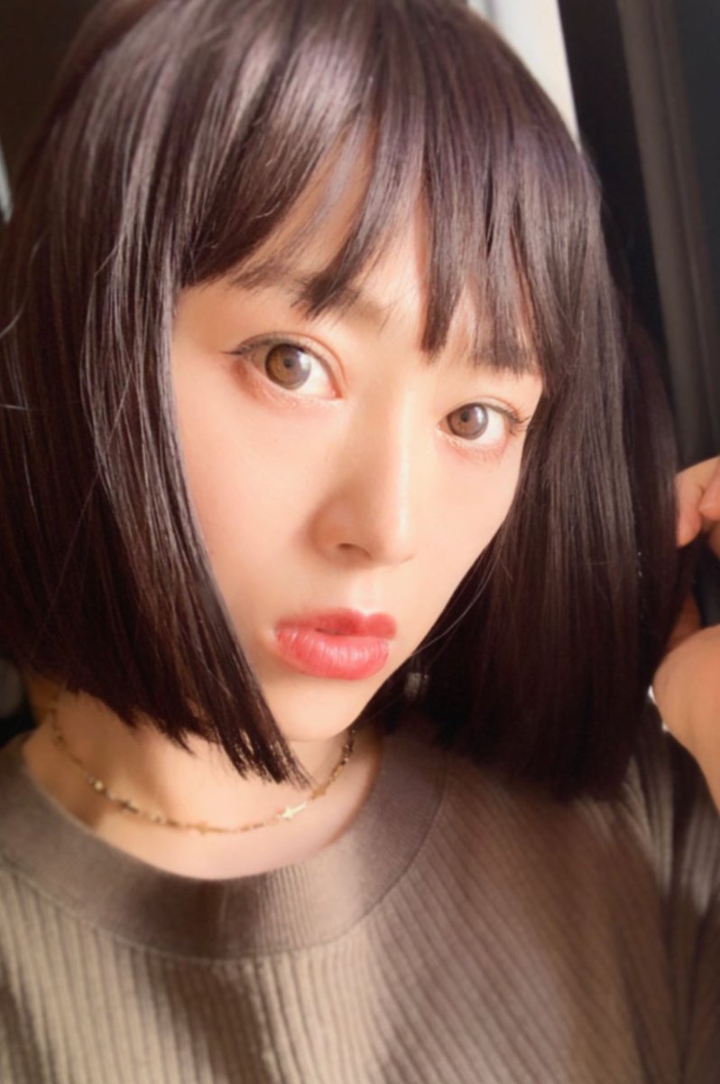 画像10: 《Sサイズ展開有》ぱっつん前髪☆シンプルベーシックボブ【ダークチェリー】 (10)