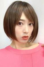 画像16: パーフェクト万能シルエットショートボブ【根元黒染め×マロンブラウン】 (16)