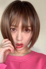 画像5: パーフェクト万能シルエットショートボブ【根元黒染め×マロンブラウン】 (5)