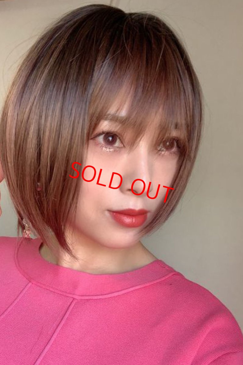 画像11: パーフェクト万能シルエットショートボブ【根元黒染め×マロンブラウン】 (11)