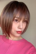 画像11: パーフェクト万能シルエットショートボブ【根元黒染め×マロンブラウン】 (11)