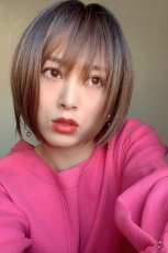 画像13: パーフェクト万能シルエットショートボブ【根元黒染め×マロンブラウン】 (13)