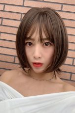 画像3: I型つむじ✰ネオウルフボブ【ヌードブラウン】 (3)