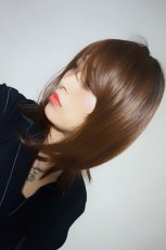 画像11: 《Sサイズ展開有》エアレイヤーミディ【根元黒mix×マロンブラウン】 (11)