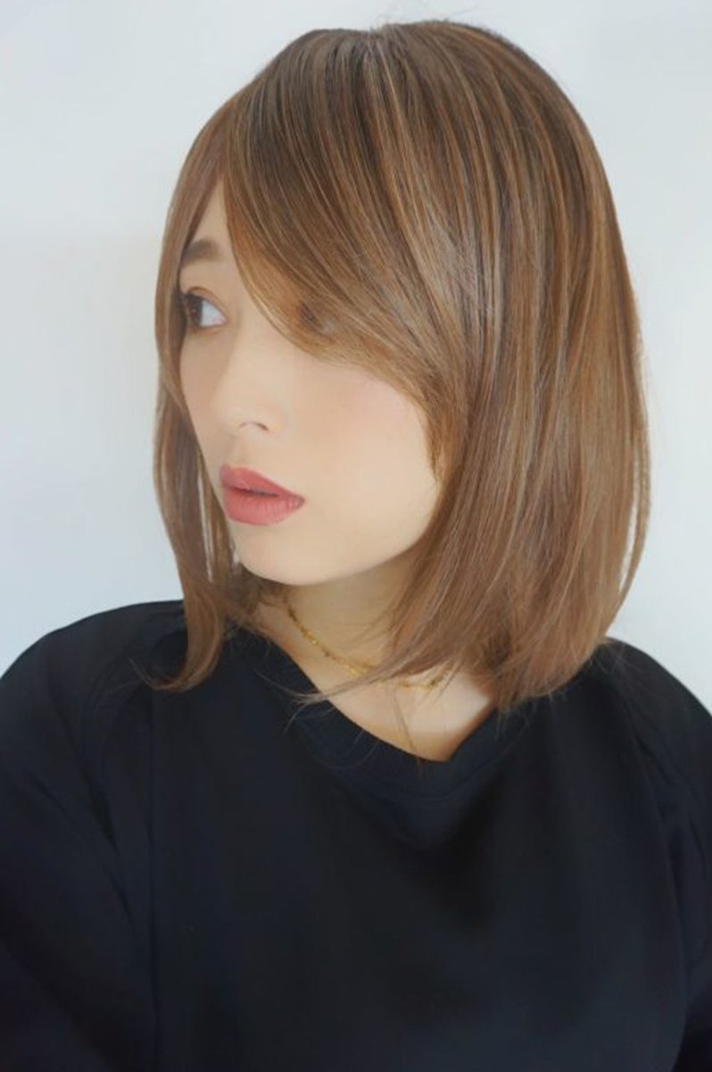 画像18: 《Sサイズ展開有》エアレイヤーミディ【根元黒mix×シフォンベージュ】 (18)