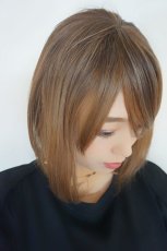 画像12: 《Sサイズ展開有》エアレイヤーミディ【根元黒mix×シフォンベージュ】 (12)
