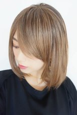 画像14: 《Sサイズ展開有》エアレイヤーミディ【根元黒mix×シフォンベージュ】 (14)
