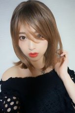 画像3: 《Sサイズ展開有》エアレイヤーミディ【根元黒mix×シフォンベージュ】 (3)