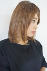 画像11: 《Sサイズ展開有》エアレイヤーミディ【根元黒mix×シフォンベージュ】 (11)