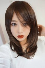 画像20: 幅広つむじ☆斜め分けフェミニンマッシュレイヤーミディ【ロイヤルブラウン】　 (20)