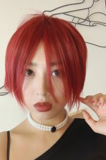 画像14: 【SALE】ふかし加工✩新NANA風前下がりカジュアルショート【ポピーレッド】 (14)