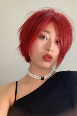 画像7: 【SALE】ふかし加工✩新NANA風前下がりカジュアルショート【ポピーレッド】 (7)