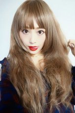 画像2: 【SALE】姫カット☆ふわふわCandyウェーブロング【シフォンベージュ】 (2)