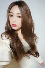 画像6: 専用ページ：ふかし加工☆ヌーディカジュアルウェーブロング【根元黒染め×マロンブラウン】 (6)