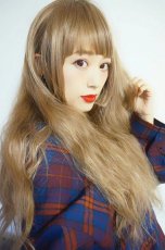 画像7: 【SALE】姫カット☆ふわふわCandyウェーブロング【シフォンベージュ】 (7)