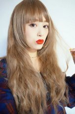 画像3: 【SALE】姫カット☆ふわふわCandyウェーブロング【シフォンベージュ】 (3)