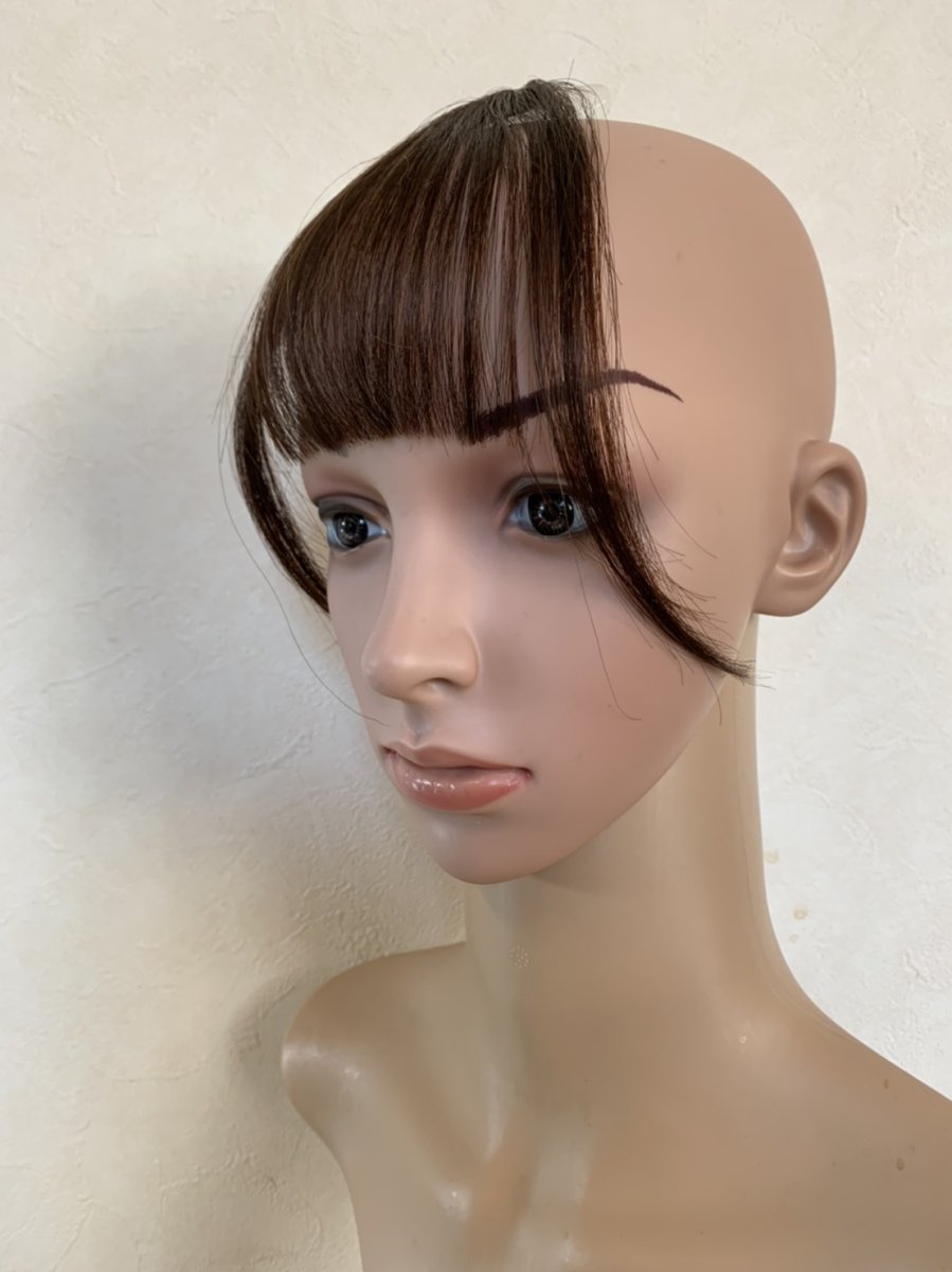 画像18: 人毛・サイド付薄め前髪ウィッグ【全4色】 (18)