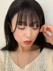 画像12: 人毛・サイド付薄め前髪ウィッグ【全4色】 (12)