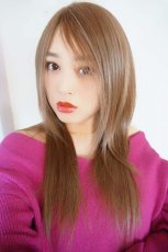 画像16: 【試着】人毛mix☆リアルスキン☆総レースストレートロング【全2色】 (16)