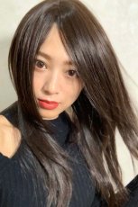 画像2: 人毛mix☆リアルスキン☆総レースストレートロング【チョコブラック】 (2)