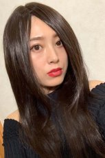 画像5: 人毛mix☆リアルスキン☆総レースストレートロング【チョコブラック】 (5)