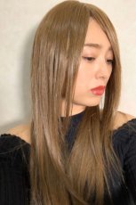 画像11: 【試着】人毛mix☆リアルスキン☆総レースストレートロング【全2色】 (11)