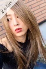 画像1: 人毛mix☆リアルスキン☆総レースストレートロング【ヌーディベージュ】 (1)