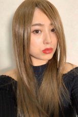 画像10: 【試着】人毛mix☆リアルスキン☆総レースストレートロング【全2色】 (10)