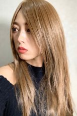 画像12: 【試着】人毛mix☆リアルスキン☆総レースストレートロング【全2色】 (12)