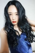 画像6: front lace wig☆マーメイドウェーブロング【ブラック】
