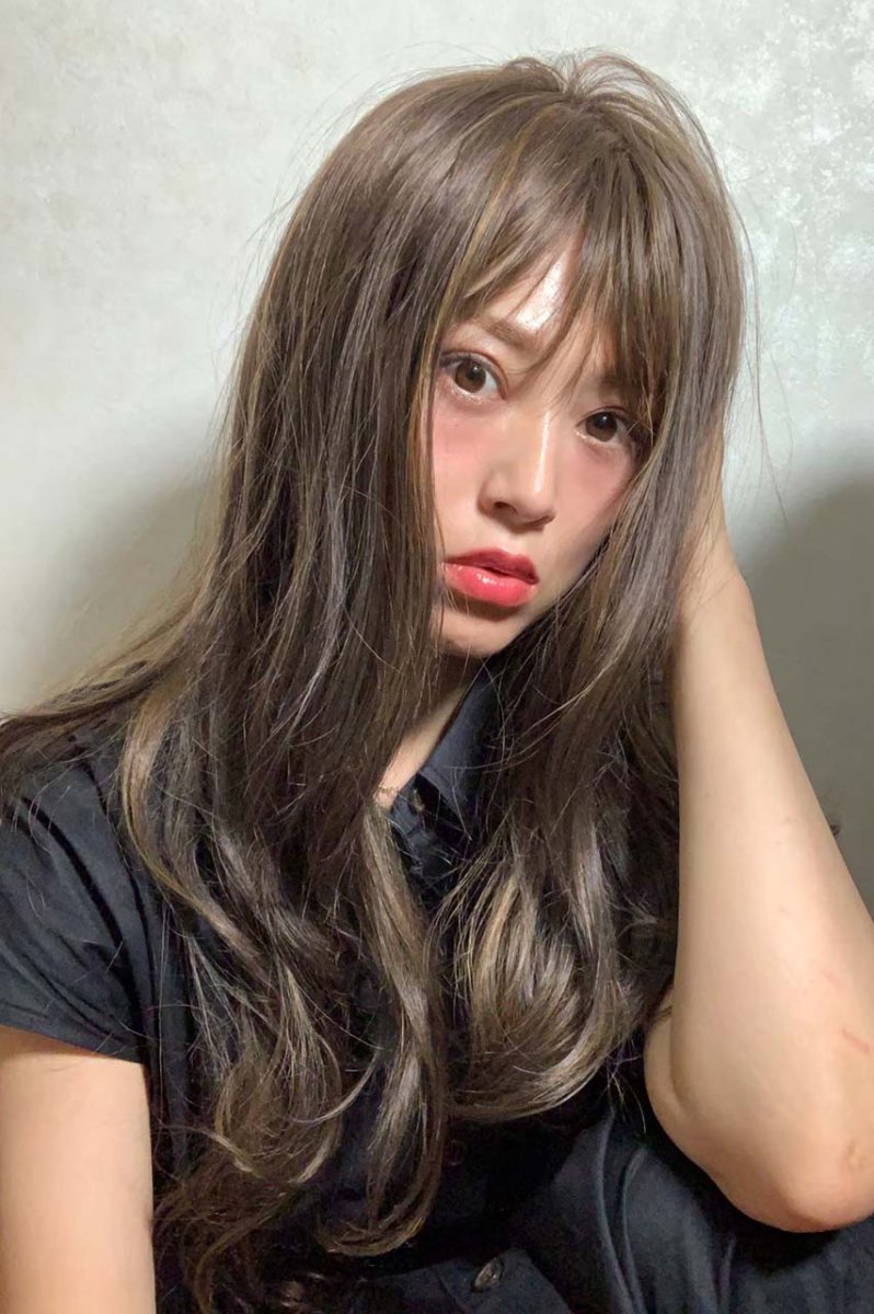 画像19: ふかし加工☆ふわモテヘルシーウェーブロング【002Rカラーベースハイライトmix】 (19)