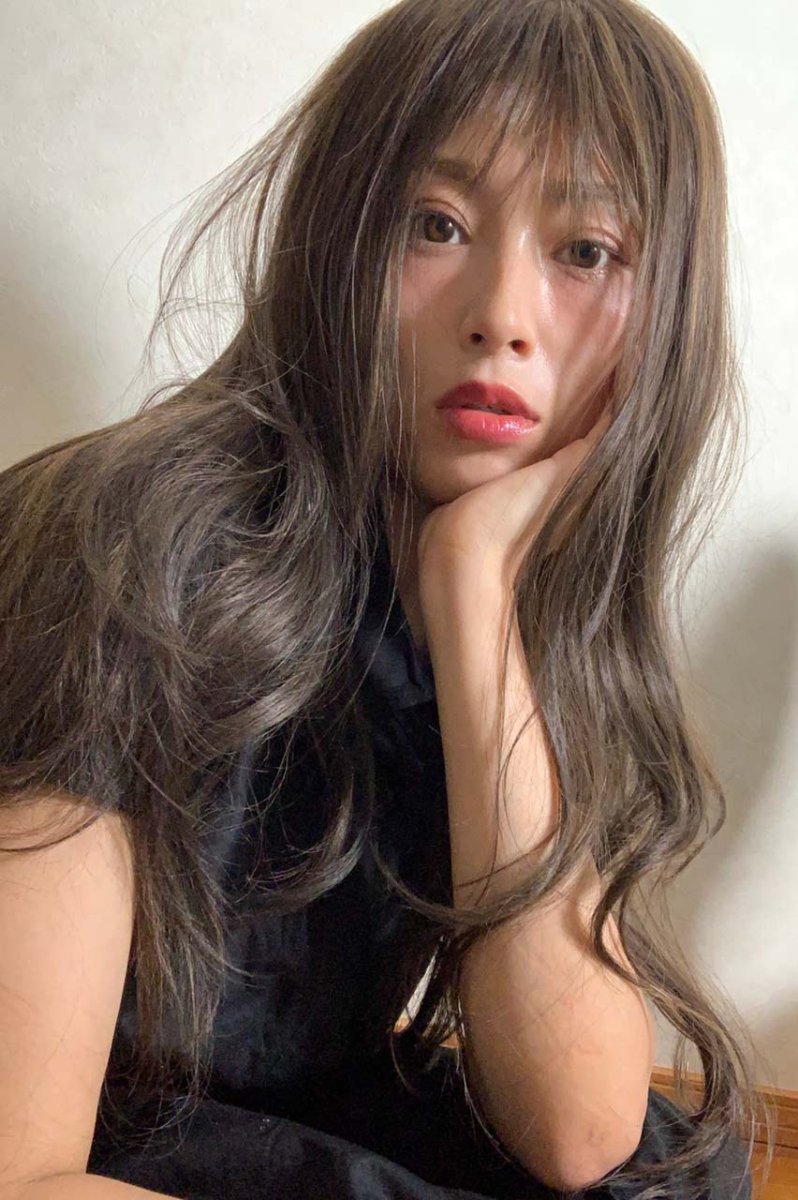 画像13: ふかし加工☆ふわモテヘルシーウェーブロング【002Rカラーベースハイライトmix】 (13)