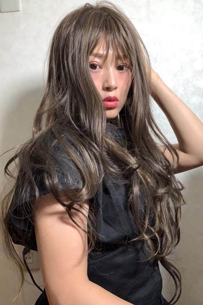 画像17: ふかし加工☆ふわモテヘルシーウェーブロング【002Rカラーベースハイライトmix】 (17)