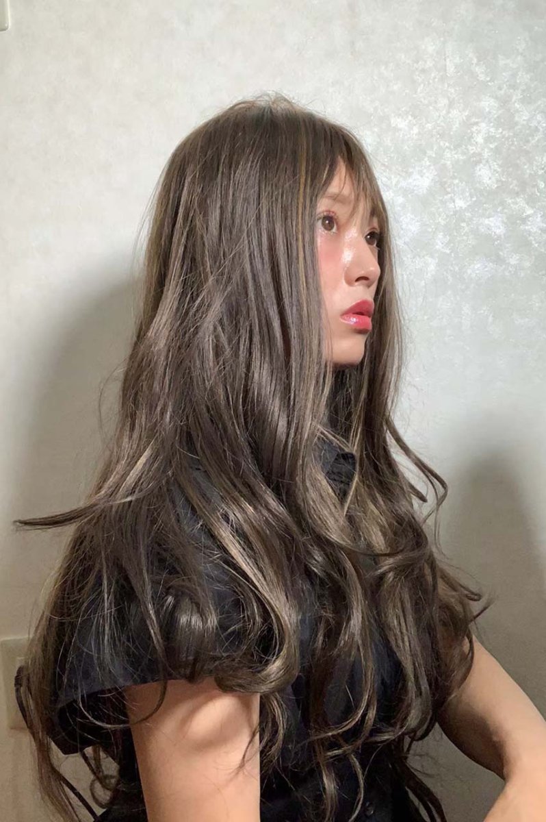 画像18: ふかし加工☆ふわモテヘルシーウェーブロング【002Rカラーベースハイライトmix】 (18)