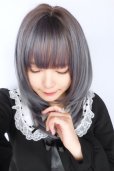 画像6: シースルーバング☆小顔レイヤーミディ【根元黒mix×アメジストパープルグレー】　 (6)