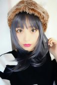 画像8: シースルーバング☆小顔レイヤーミディ【根元黒mix×アメジストパープルグレー】　 (8)