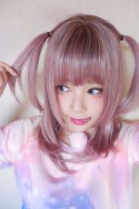 画像13: 【SALE】シースルーバング☆小顔レイヤーミディ【根元黒mix×シュガーピンク】　 (13)
