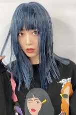 画像7: 【SALE】切りっぱなしストレートセミロング【ブードゥーブル―アッシュグレーmix】 (7)
