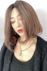 画像15: 【SALE】《Sサイズ展開有》とろみワンカールロブ【根元黒染め×マロンブラウン】 (15)