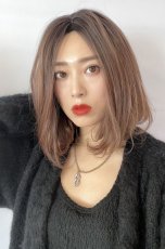 画像6: 【SALE】《Sサイズ展開有》とろみワンカールロブ【根元黒染め×マロンブラウン】 (6)