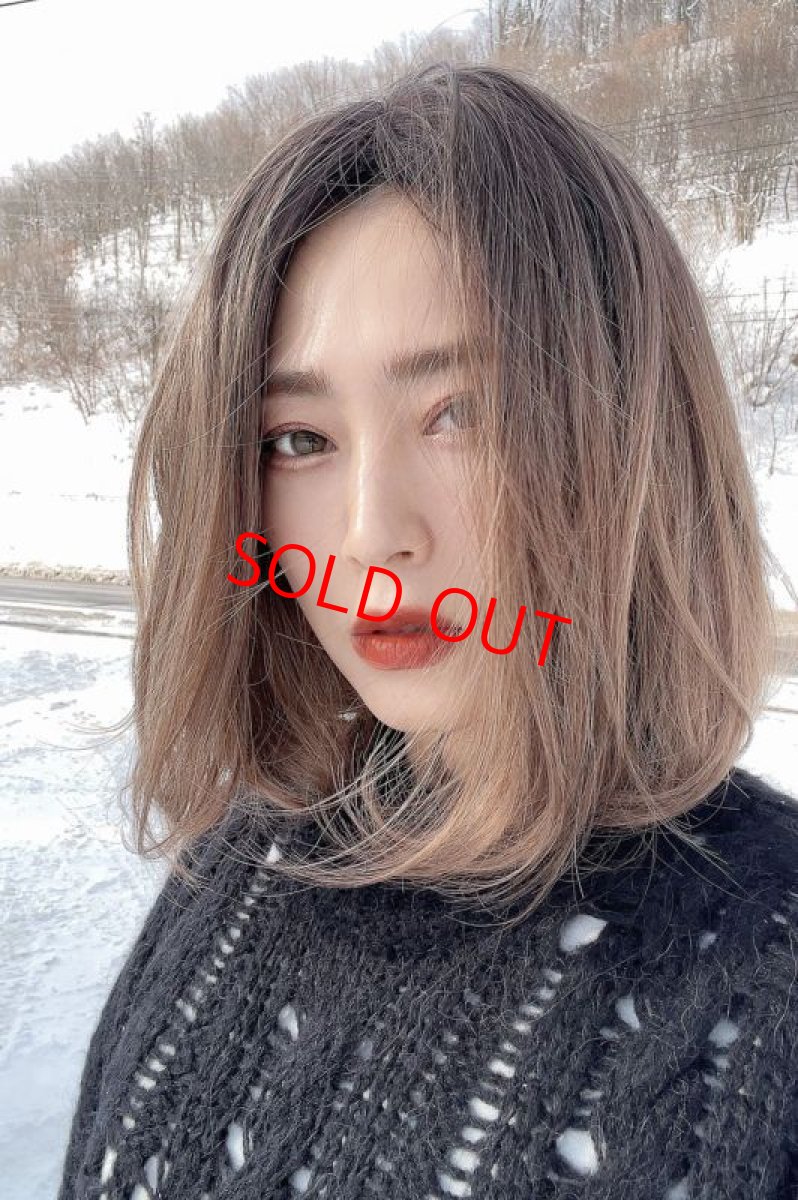 画像6: 【SALE】《Sサイズ展開有》とろみワンカールロブ【根元黒染め×シフォンベージュ】 (6)