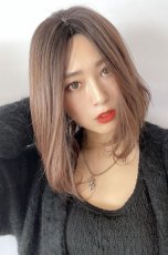 画像3: 【SALE】《Sサイズ展開有》とろみワンカールロブ【根元黒染め×マロンブラウン】 (3)