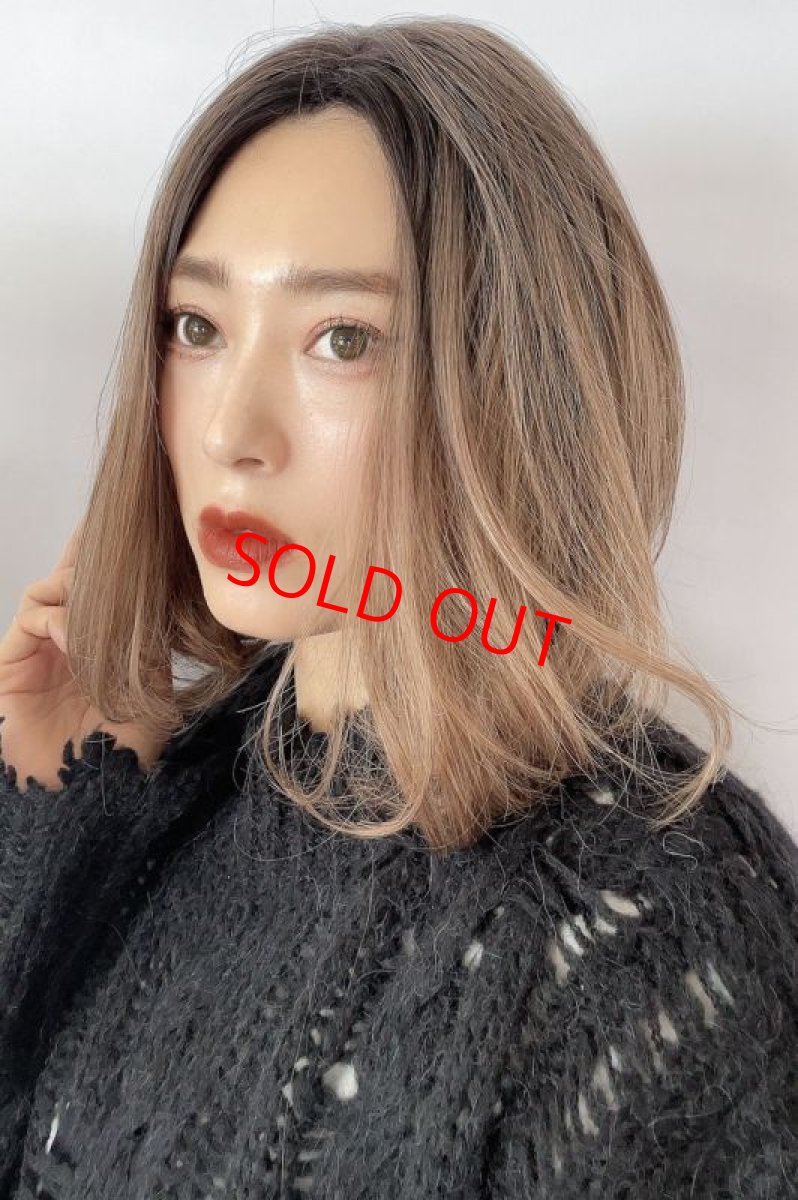 画像11: 【SALE】《Sサイズ展開有》とろみワンカールロブ【根元黒染め×シフォンベージュ】 (11)